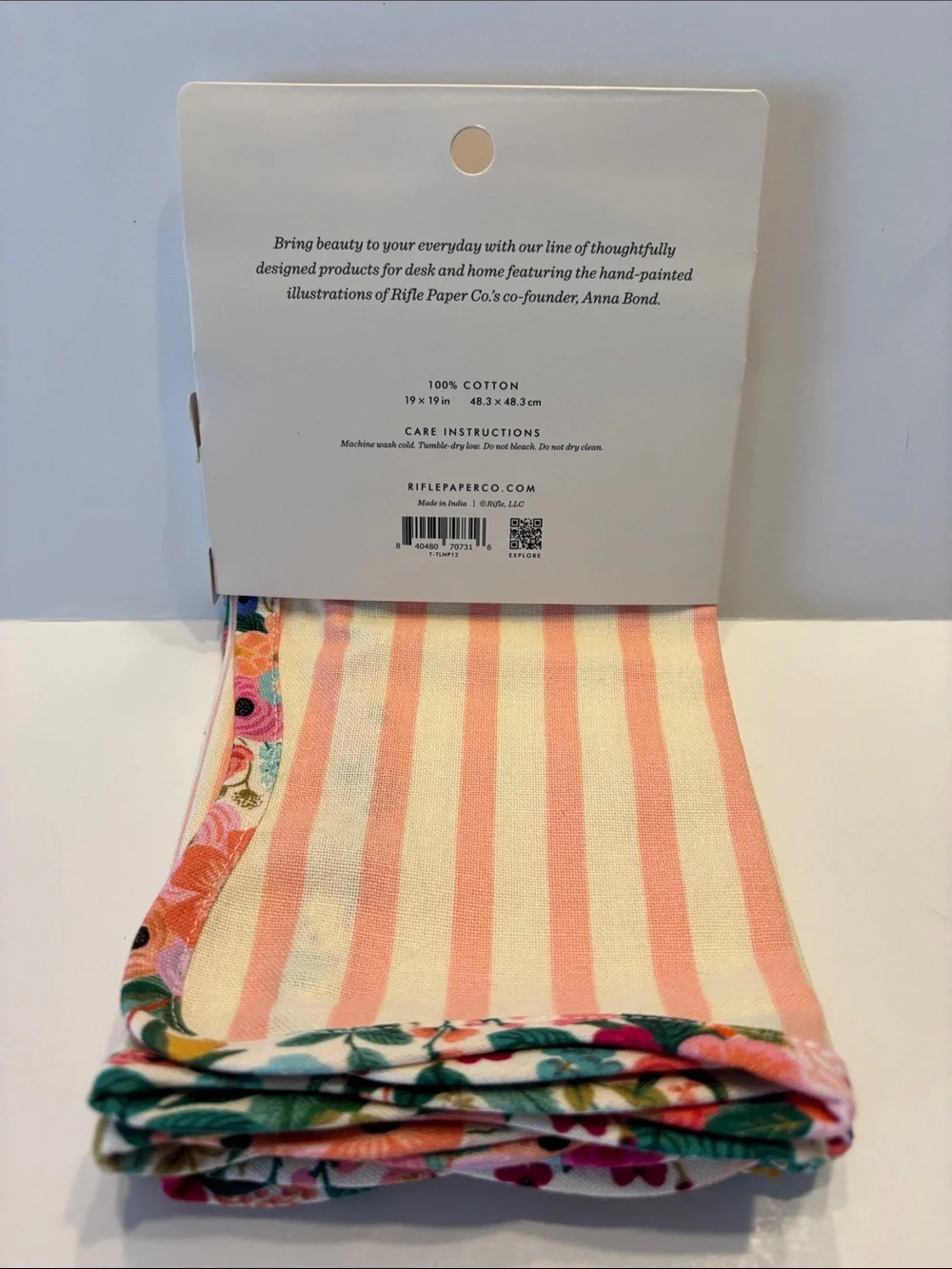 Rifle Paper Co. Rose Stripe Napkin Set of 2